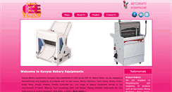 Desktop Screenshot of kavyasbakeryequipment.com